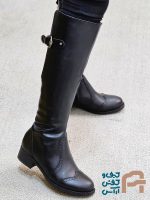چكمه زنانه چرم صنعتي كد 1392