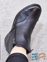 نيم بوت زنانه چرم طبيعي كد 1418 - تصویر 2