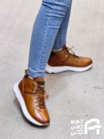 نيم بوت زنانه چرم طبيعي كد 1379 - تصویر 2