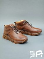 نيم بوت مردانه چرم طبيعي كد 453