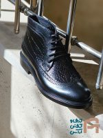 نيم بوت مردانه چرم طبيعي كد 565 - تصویر 3