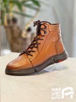 نيم بوت مردانه چرم طبيعي كد 526