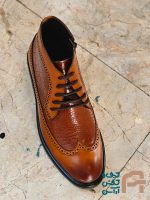 نيم بوت مردانه چرم طبيعي كد 566 - تصویر 2