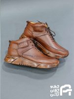 نيم بوت مردانه چرم طبيعي كد 453 - تصویر 3
