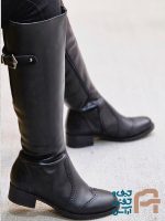 چكمه زنانه چرم صنعتي كد 1392 - تصویر 2