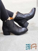 نيم بوت زنانه چرم طبيعي كد 1413 - تصویر 3