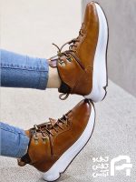 نيم بوت زنانه چرم طبيعي كد 1379 - تصویر 3