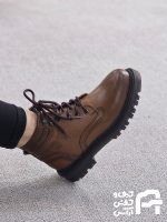 نيم بوت زنانه چرم طبيعي كد 1310 - تصویر 3