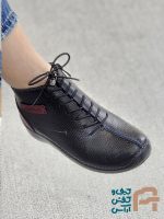 نيم بوت طبي زنانه چرم طبيعي كد 1326 - تصویر 2