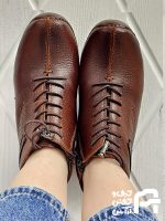 نيم بوت طبي زنانه چرم طبيعي كد 1327 - تصویر 3