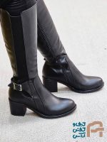 چكمه زنانه چرم صنعتي كد 1390
