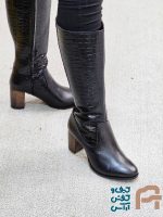 چكمه زنانه چرم طبيعي كد 1414