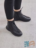 نيم بوت زنانه چرم طبيعي كد 1291 - تصویر 4