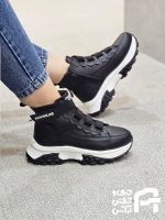 نيم بوت زنانه چرم صنعتي كد 1396