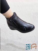 نيم بوت زنانه چرم طبيعي كد 1418 - تصویر 3