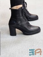 نيم بوت زنانه چرم صنعتي كد 1419