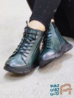 نيم بوت زنانه چرم طبيعي كد 1323