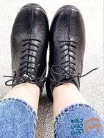 نيم بوت طبي زنانه چرم طبيعي كد 1326 - تصویر 3