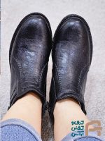 نيم بوت زنانه چرم صنعتي كد 1386 - تصویر 3