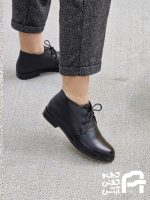 نيم بوت زنانه چرم طبيعي كد 1057