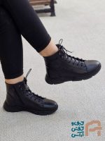 نيم بوت زنانه چرم طبيعي كد 1291