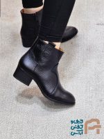 نيم بوت زنانه چرم طبيعي كد 1413 - تصویر 2