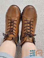 نيم بوت زنانه چرم طبيعي كد 1292 - تصویر 4