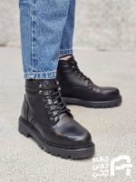 نيم بوت زنانه چرم طبيعي كد 1300