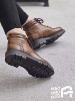 نيم بوت زنانه چرم طبيعي كد 1310 - تصویر 2