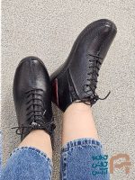 نيم بوت طبي زنانه چرم طبيعي كد 1326 - تصویر 4