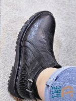 نيم بوت زنانه چرم صنعتي كد 1386 - تصویر 4