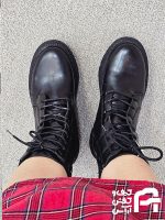 نيم بوت زنانه چرم صنعتي كد 1430 - تصویر 4